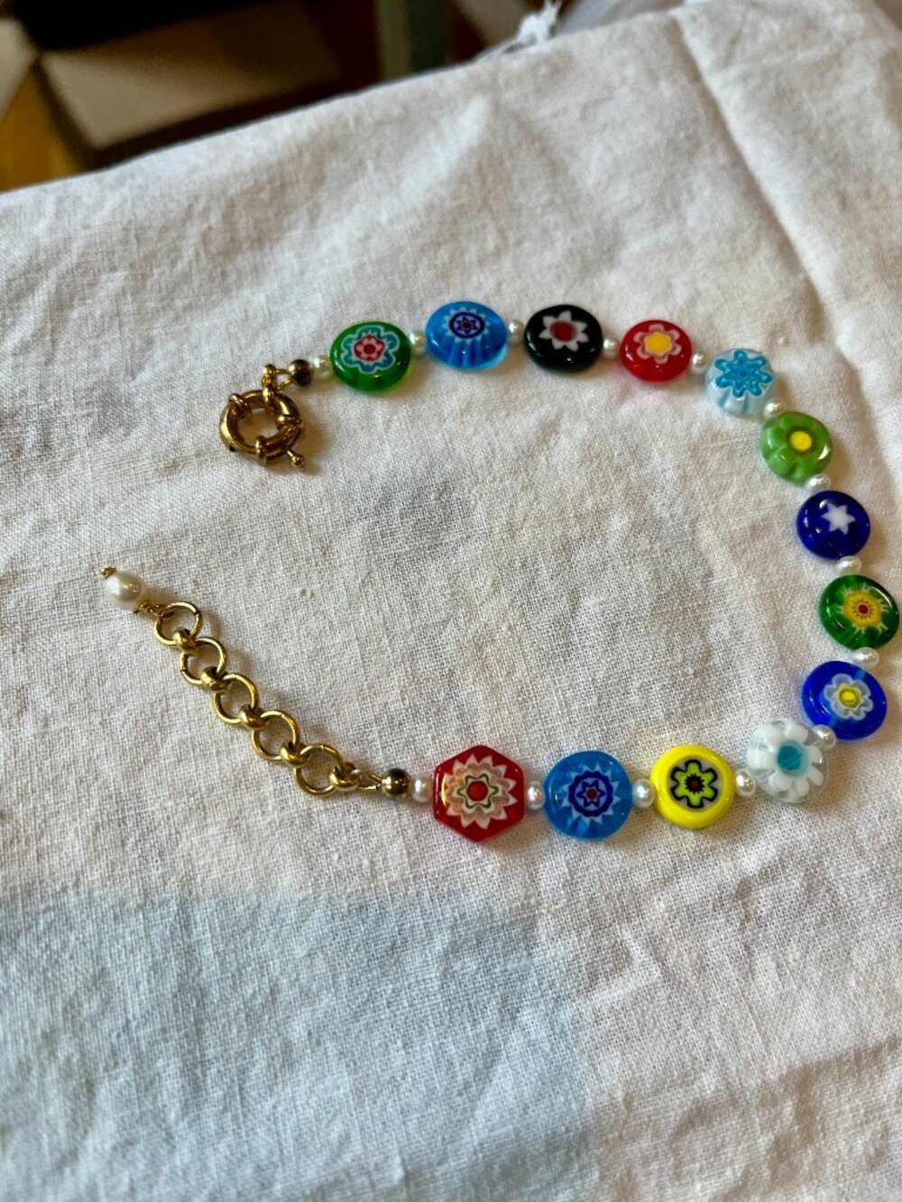 Brinker & Eliza Millefiori Anklet